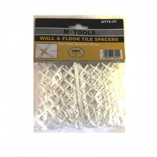 Tile Spacers 2mm - Pack Of 300 Tile Spacers 2mm - Pack Of 300