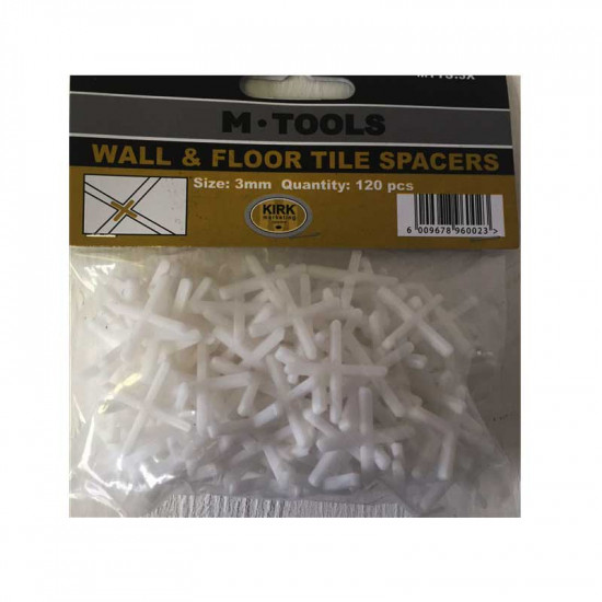 Tile Spacers 3mm - Pack Of 120 Tile Spacers 3mm - Pack Of 120