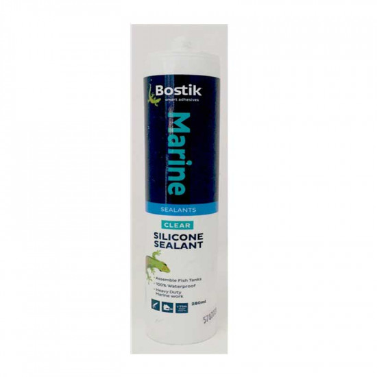 BOSTIK Marine Silicone Clear - 280ml BOSTIK Marine Silicone Clear - 280ml