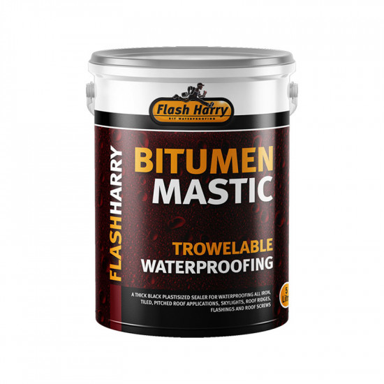 Flash Harry Bitumen Mastic Trowelable Waterproofing Sealer 5 Litre Flash Harry Bitumen Mastic Trowelable Waterproofing Sealer 5 Litre