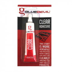 POWR Clear Adhesive Tube 25ml Blister Pack
