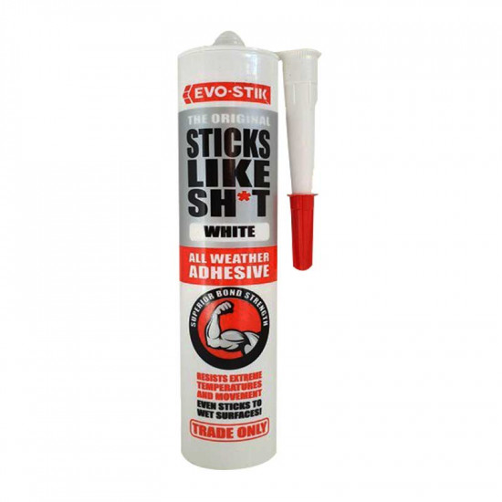 BOSTIK Sticks Like Sh*t Adhesive White 290ml BOSTIK Sticks Like Sh*t Adhesive White 290ml