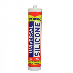 POWR Silicone Sealant Clear 260ml Cartridge