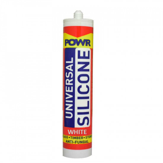 POWR Silicone Sealant White 260ml Cartridge