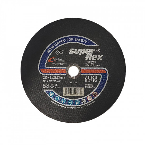 Superflex Abrasive Steel Cutting Disc 230mm*3.0mm*22.2mm Superflex Abrasive Steel Cutting Disc 230mm*3.0mm*22.2mm