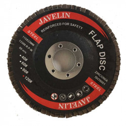 RIGGER Abrasive Industrial Flap Disc 115mm X 22.23mm - 120 Grit