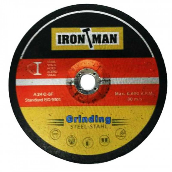 IRONMAN Abrasive Disc Grinding Steel Import 115x6x22.2mm IRONMAN Abrasive Disc Grinding Steel Import 115x6x22.2mm