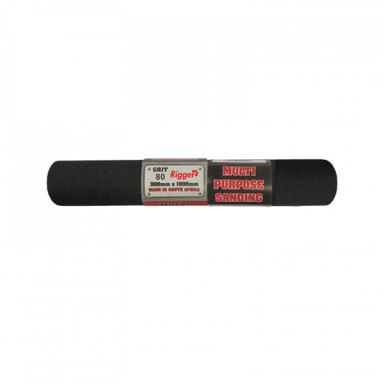 RIGGER Abrasive Sanding Roll Diy Grit 80 - 1mt X 300mm RIGGER Abrasive Sanding Roll Diy Grit 80 - 1mt X 300mm