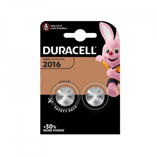 DURACELL Battery Lithium Coins Cr2016 2's Duro07 DURACELL Battery Lithium Coins Cr2016 2's Duro07