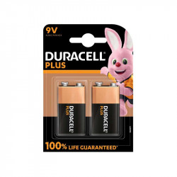 DURACELL Battery Plus 9v Rectangular 2's Dur109