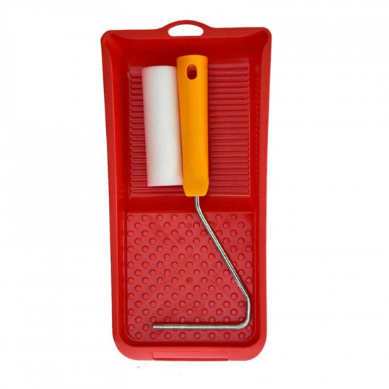 POWR Paint Roller Mini Set With Tray Sponge 100mm POWR Paint Roller Mini Set With Tray Sponge 100mm