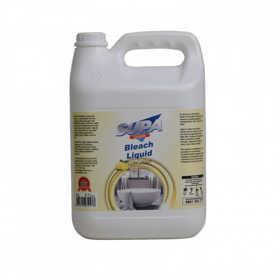 SUPA Clean Bleach With Lemon 5 Litre SUPA Clean Bleach With Lemon 5 Litre