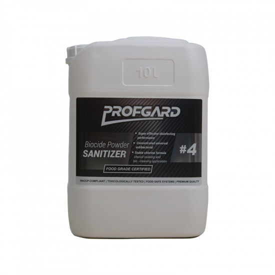 PROFGARD #4 Biocide Powder Sanitizer Food Grade 10kg PROFGARD #4 Biocide Powder Sanitizer Food Grade 10kg