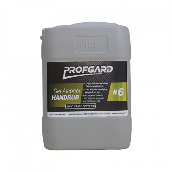 PROFGARD #6 Gel Alcohol Food Grade Handrub 10 Litre PROFGARD #6 Gel Alcohol Food Grade Handrub 10 Litre