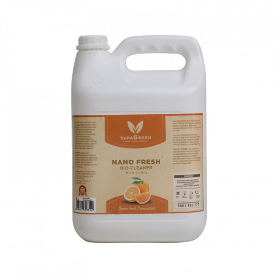 SUPA Green Nano Fresh Eco Friendly Bio-cleaner With Citrus 5 Litre SUPA Green Nano Fresh Eco Friendly Bio-cleaner With Citrus 5 Litre