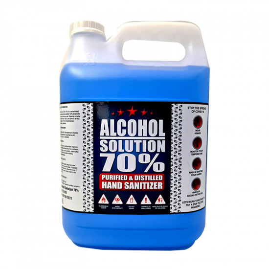 REDSTAR Antibacterials Hand Sanitiser Liquid 70% Alchohol 5 Litre REDSTAR Antibacterials Hand Sanitiser Liquid 70% Alchohol 5 Litre