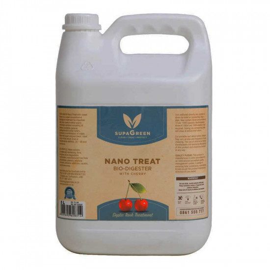 SUPA Green Nano Treat Septic Tank Bio Digester With Cherry 5 Litre SUPA Green Nano Treat Septic Tank Bio Digester With Cherry 5 Litre