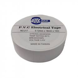 AVAST Pvc Insulation Tape 10m - White
