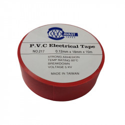 AVAST Pvc Insulation Tape 10m - Red