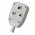 United Electrical Double-sided Pvc Janus Coupler White (aok12)