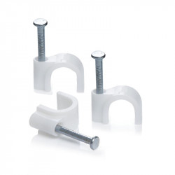 United Electrical Cable Clips Unit 8mm Round ( Pack Of 100 )