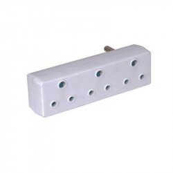 United Electrical 3 Pin 3 Way Adaptor (r20)