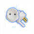 United Electrical 1 Round Schuko Adaptor (r16)