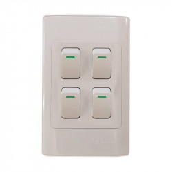 United Electrical 4 Lever One Way Switch 50x100
