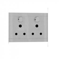 United Electrical Double Switch Socket 4x4