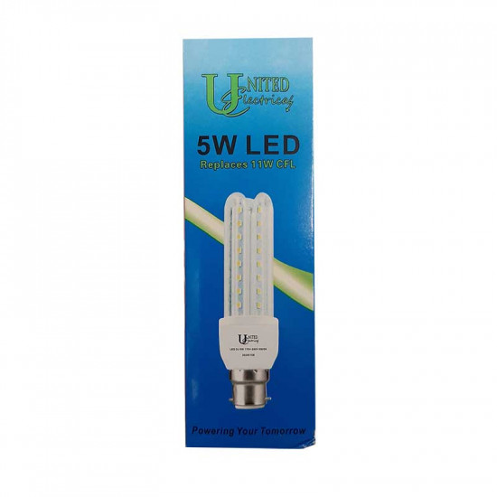 United Electrical 5 Watt B22 3u Led Bulb Cool White United Electrical 5 Watt B22 3u Led Bulb Cool White