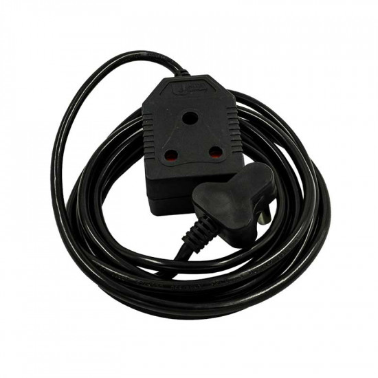 United Electrical 3 Metre Extension Cord Black 10 Amp