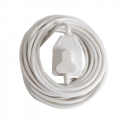 United Electrical 15 Metre Extension Cord White 10 Amp