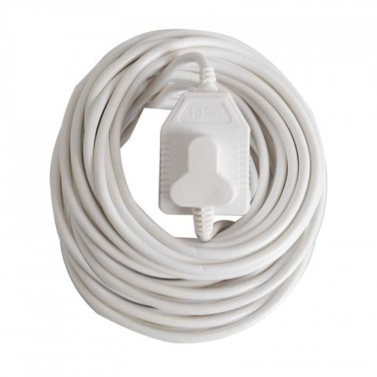 United Electrical 20 Metre Extension Cord White 10 Amp United Electrical 20 Metre Extension Cord White 10 Amp