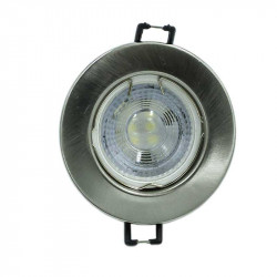 United Electrical 5 Watt Gu10 Led Bulb With Silver Finish Fitting