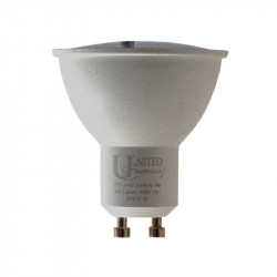 United Electrical Globe Downlight Led Gu10 Cool/w 5w 120 Degree 375lm