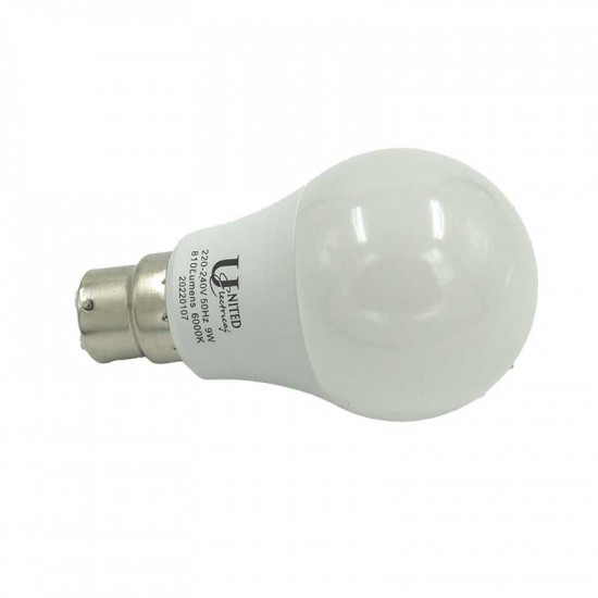 United Electrical 9 Watt 3u B22 Led Bulb Cool White United Electrical 9 Watt 3u B22 Led Bulb Cool White