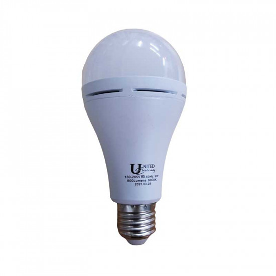 United Electrical 9 Watt Es Rechargeable Led Bulb Cool White United Electrical 9 Watt Es Rechargeable Led Bulb Cool White