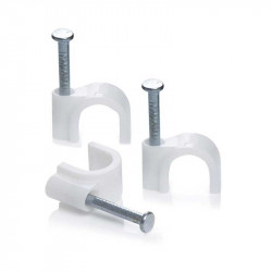 United Electrical Cable Clips Unit 4mm Round ( Pack Of 100 )