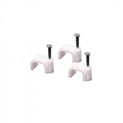 United Electrical Cable Clips Unit 5mm Flat ( Pack Of 100 )