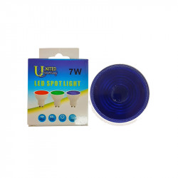 United Electrical Led Downlight Gu10 7w 680 Lumens 25000hr - Blue