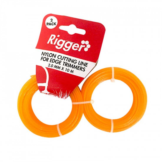 RIGGER Linetrimmer Nylon Line Twinpack 2x2mm X10mt