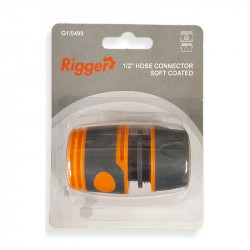 RIGGER Garden Hose Connector 12mm - 1/2" H20010 Softgrip