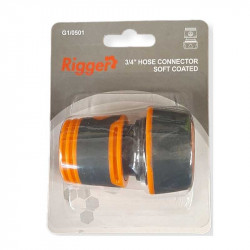 RIGGER Garden Hose Connector 19mm- 3/4" H20012 Softgrip
