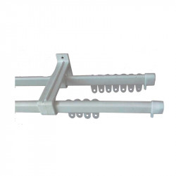 Curtain Rail Complete Double 2.0mt