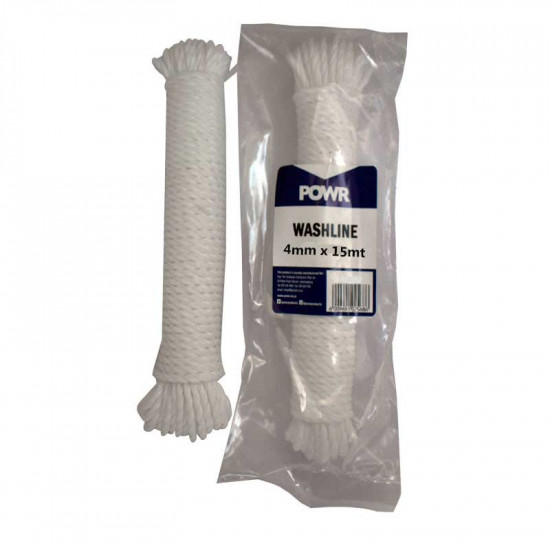 POWR Wash Line Nylon 4mm X 15m POWR Wash Line Nylon 4mm X 15m