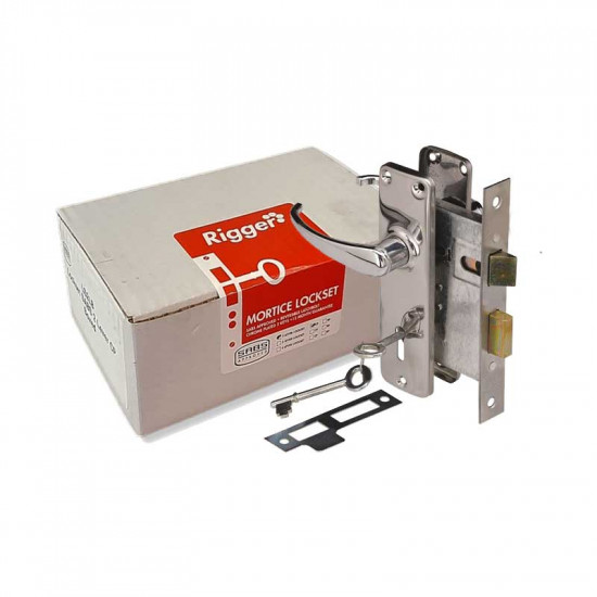 RIGGER Mortice Lockset 3 Lever Chrome Plated Sabs In Box