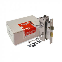 RIGGER Mortice Lockset 4 Lever Chrome Plated Sabs In Box