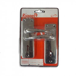 RIGGER Mortice Lockset 3 Lever Chrome Plated Sabs In Blister