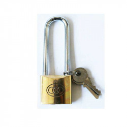 TRICIRCLE Padlock Brass 32mm Long Shackel 263l
