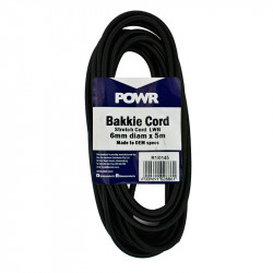 POWR Bakkie Cord Stretch 6mm X 5m Black